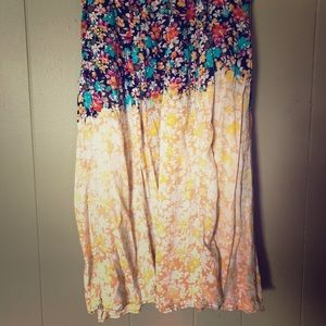 Urban Renewal ombré dipped maxi skirt